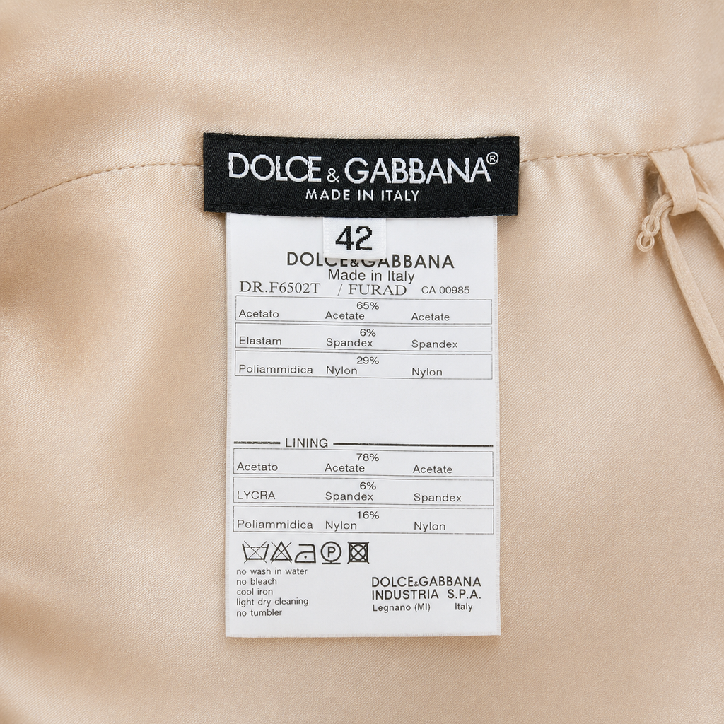 Dolce & Gabbana Champagne Dress