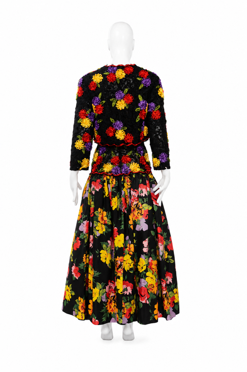 Victor Costa Flower Gown