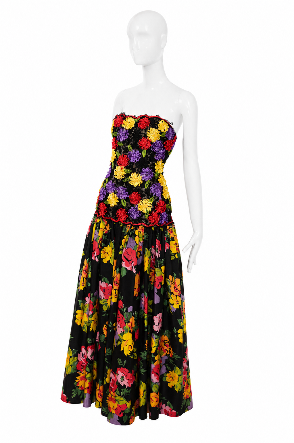 Victor Costa Flower Gown
