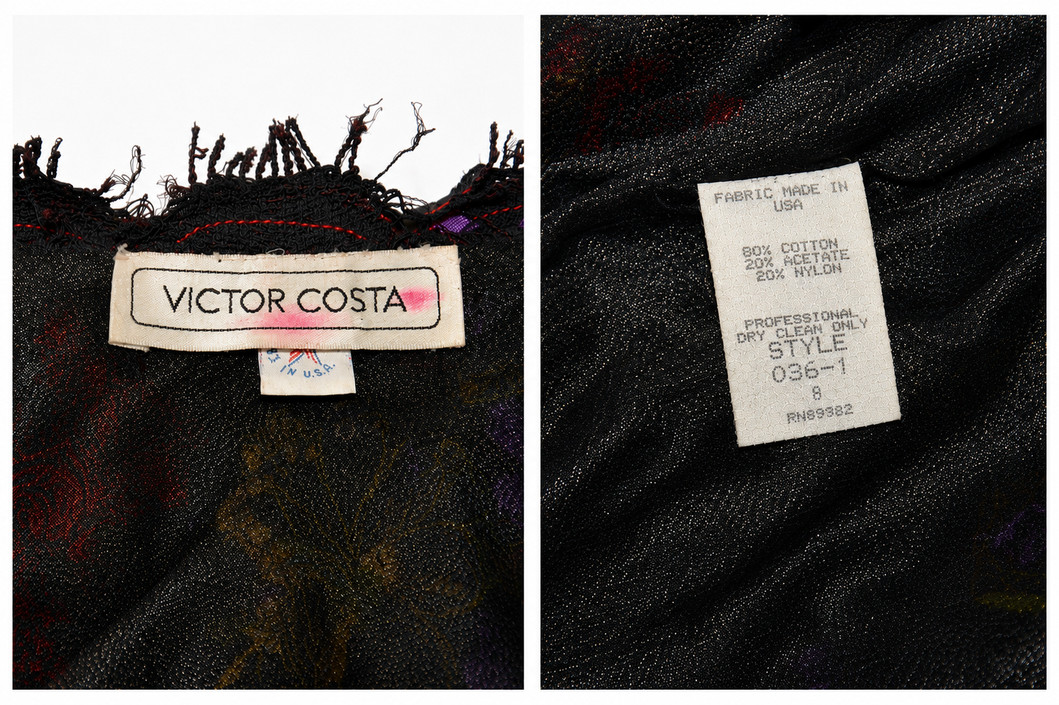 Victor Costa Flower Gown